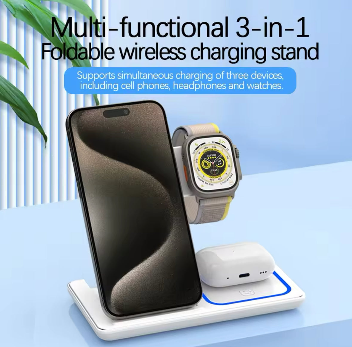 3-IN-1 WIRELESS CHARGING STAND