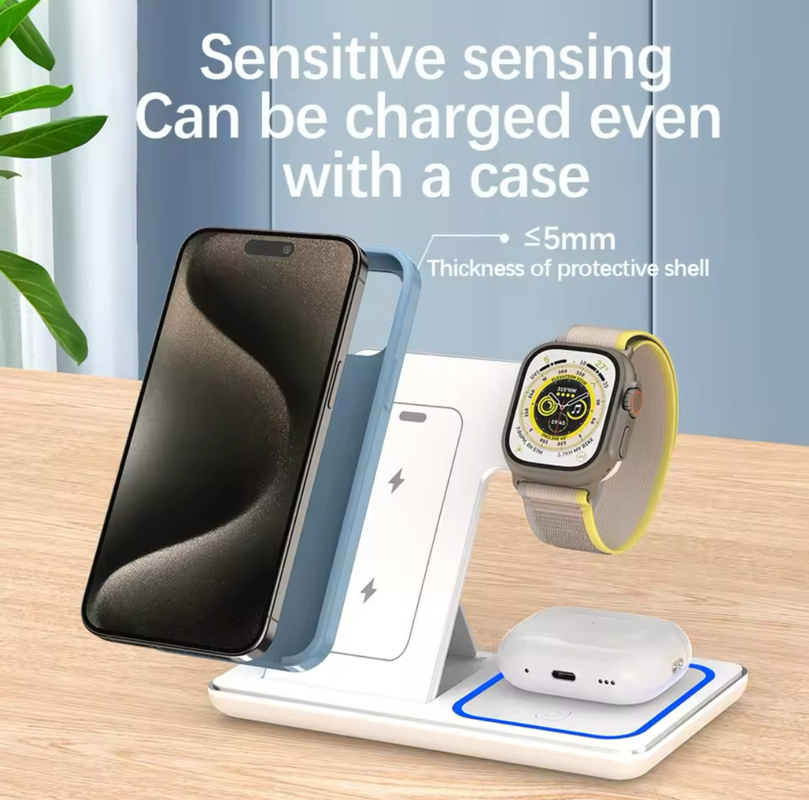 3-IN-1 WIRELESS CHARGING STAND